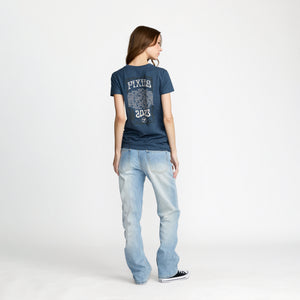Pixies Polyxenes 2023 Tour Tee back print on model; official Pixies merch by TSURT