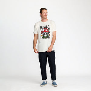 Pixies Mind Shroom 2023 Tour Tee front print on model; official Pixies merch by TSURT