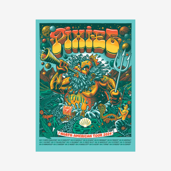 Pixies - 2024 North America Tour Poster | Official TSURT Merch