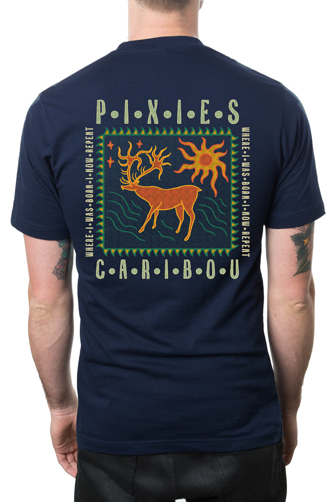 Pixies Cave Caribou Tee Navy