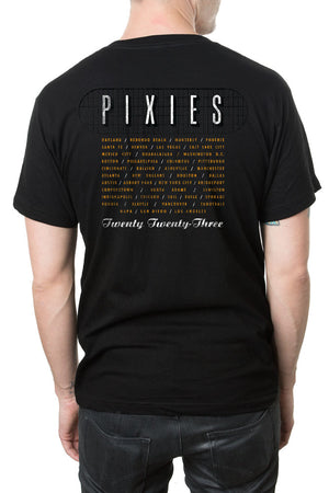 Pixies Vintage Grid 2023 Tour Tee Black