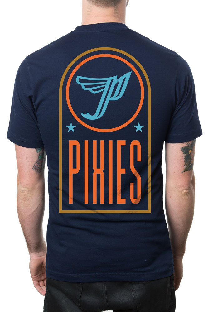 Plastichead Pixies T-Shirt - Official Band Merch, Men's Black Logo Tee (Size XL)